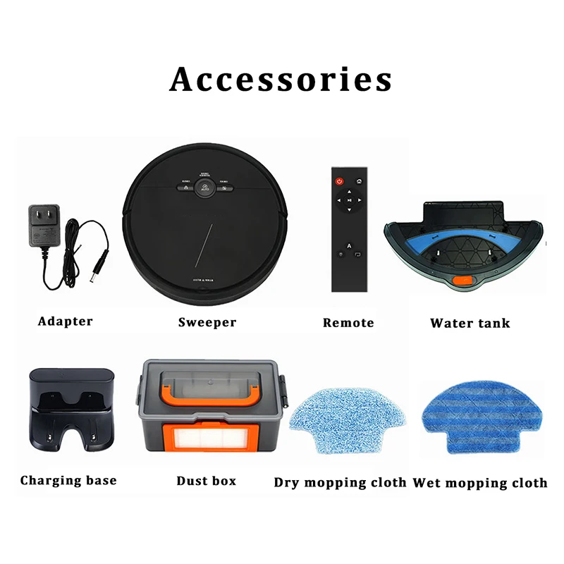 

Smart Robot Vacuum Cleaner Sweeper Wet Mop 3600Pa App Remote Control Vacuum Cleaner Home Multifunctional Wireless Sweeping Robot