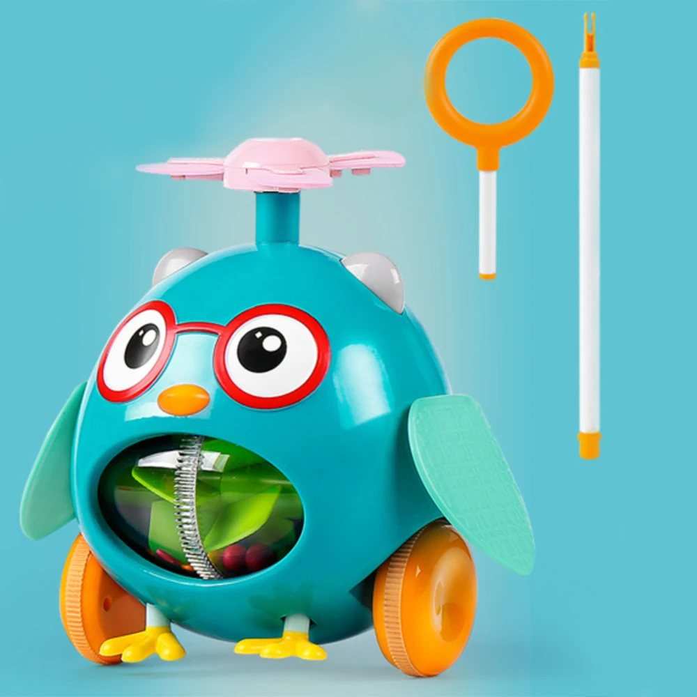 Новинка Лидер продаж детская игрушка ходунок ручной пуш ап самолет Спорт на