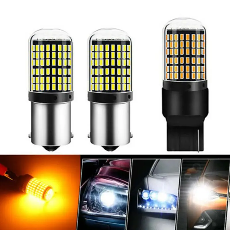 2 шт. T20 7440 W21W 1156 BA15S P21W BAU15 PY21W Автомобильный светодиодный свет сигнальная Поворотная лампа свет задний Реверс лампы задний стоп-сигнал лампы
