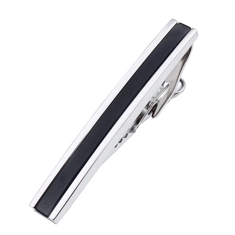 Три цвета розовое золото/пистолет/зажим для галстука с камнем мужчин зажим