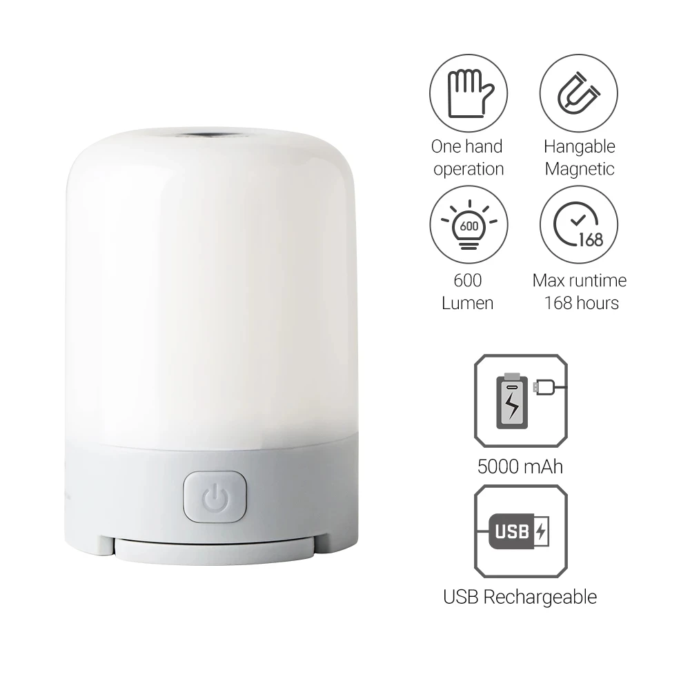 

Xiaomi NEXTOOL Multi-function Lantern 600 Lumen Ultra Bright Compact Outdoor Lantern USB Rechargeable with 6 Mode for Camping