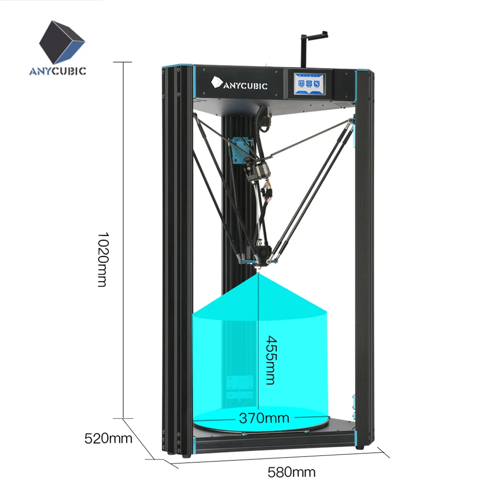 ANYCUBIC Predator 3d принтер Impressora 3d ultracase Pro 3d Принтер Комплект impresora 3d размера плюс 370*370*455 мм