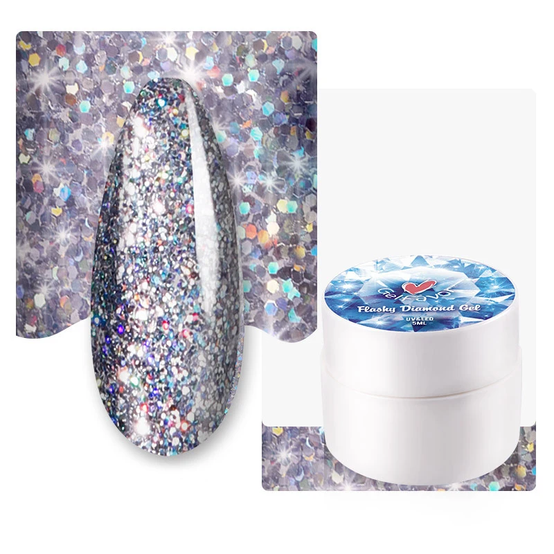 5ml Gel Nail Polish Semi-Permanent Varnish for extension Shiny Hybrid Glitter Painting UV nail polish For Manicure Art | Красота и