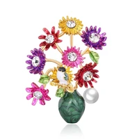 fine rose daisy flower enamel pin womens pins and brooches fashion brooches bouquet clothes jewelry gift for women decor