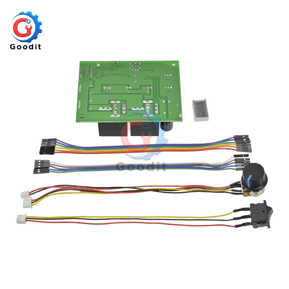DC10-55V PWM DC контроллер скорости двигателя Цифровой дисплей 0~ Регулируемый модуль привода вход Макс 60A 12 В 24 в 36 в 48 в мотор скорости