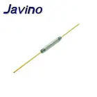 Язычковый переключатель 2*14 мм, 10 шт., магнитный переключатель, язычковые переключатели из зеленого стекла, стеклянные нормально открытые контакты для датчиков MKA14103