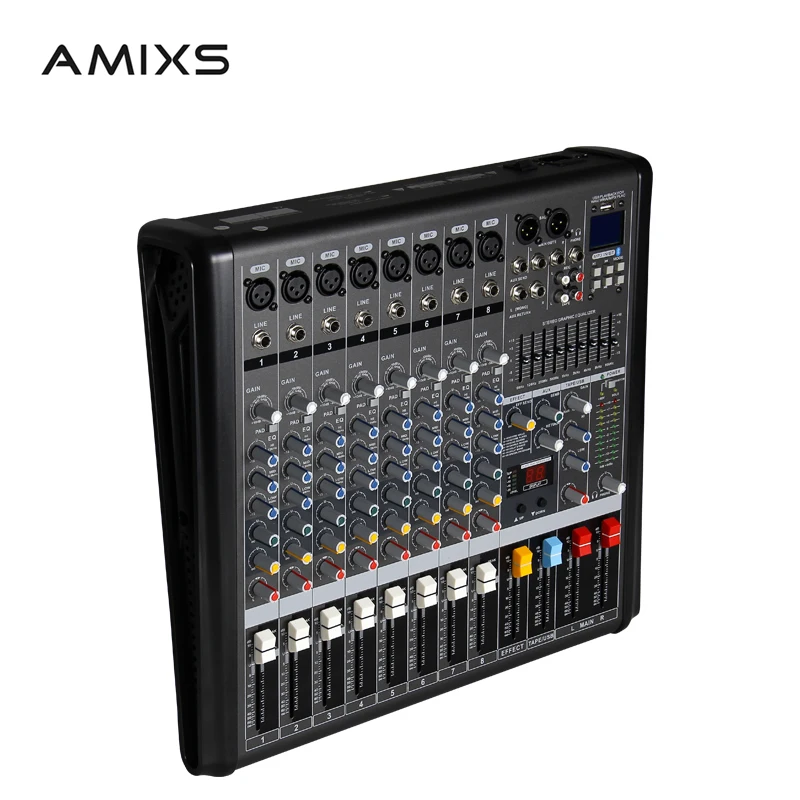 Звуковая карта EM8 с фантомным питанием usb микшерный консольный микшер