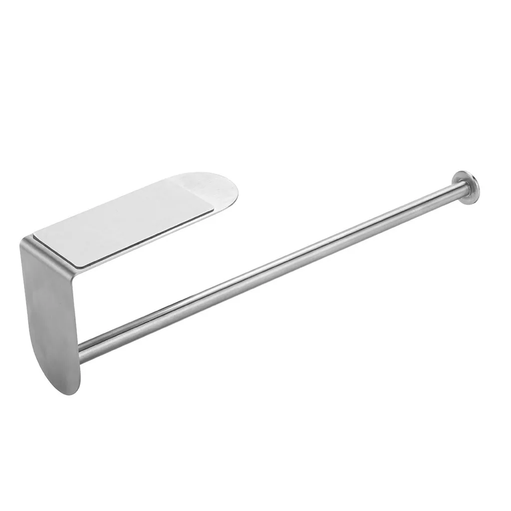 

Kitchen Roll Paper Self Adhesive Wall Mount Toilet Paper Holder Stainless Steel Bathroom Tissue Towel Accessories Rack Holders
