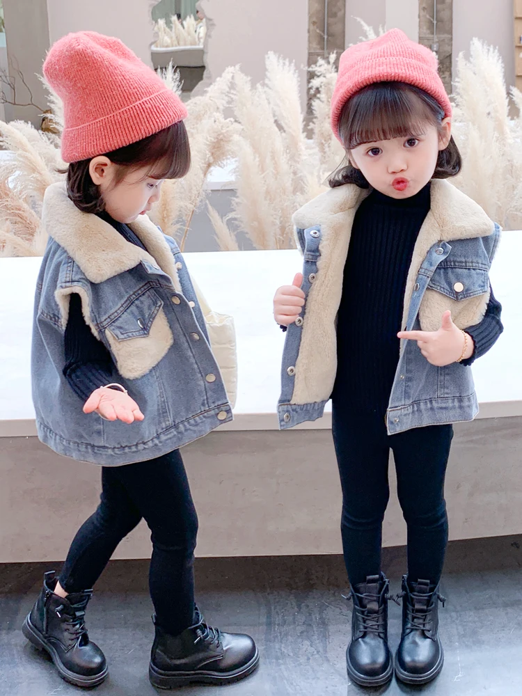 2018 весенне осенний детский жилет для девочек модный теплый малышей с капюшоном