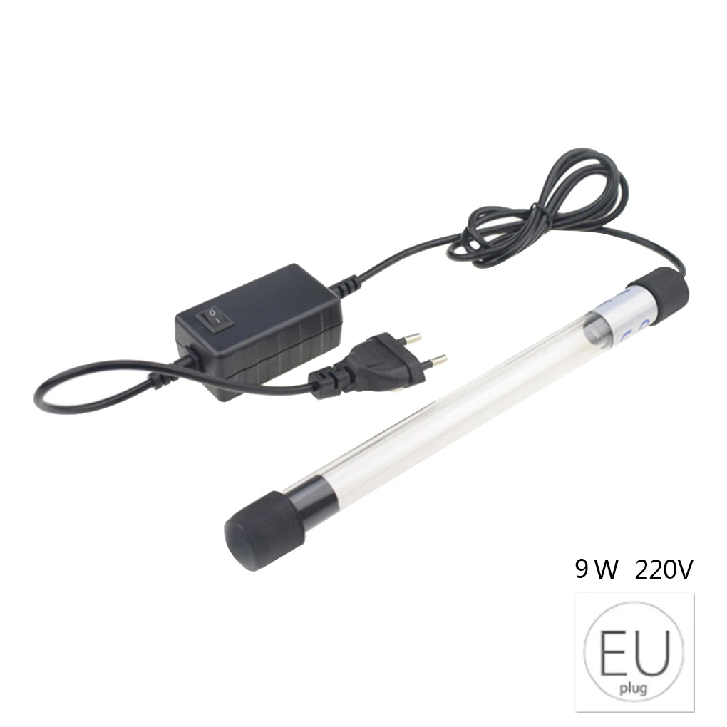

5W/7W/9W/11W/13W Aquarium UV Ultraviolet Algae Removal Tube Light Fish Tank UV Lamp EU/US Plug