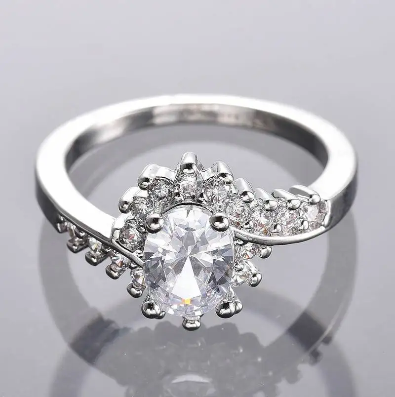 925 Anillos серебристого цвета в ассортименте имеются 5 расцветок женские свадебные