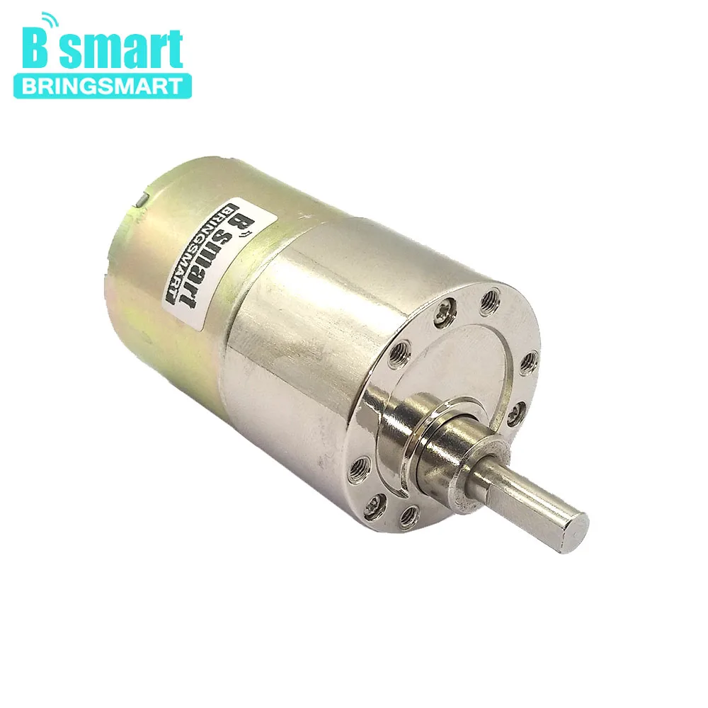 Bringsmart 37GB520 DC 12 электромотор 24V мотор-редуктор Мини DC редукторный мотор с высоким крутящим моментом регулирования обратной скорости