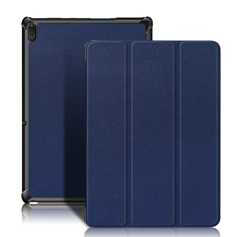 Чехол для lenovo Tab P10 Smart Cover кожаный TB-X705F TB-X705L TB X705 чехол для планшета тонкий магнитный складной чехол-подставка 10,1" - Цвет: Blue