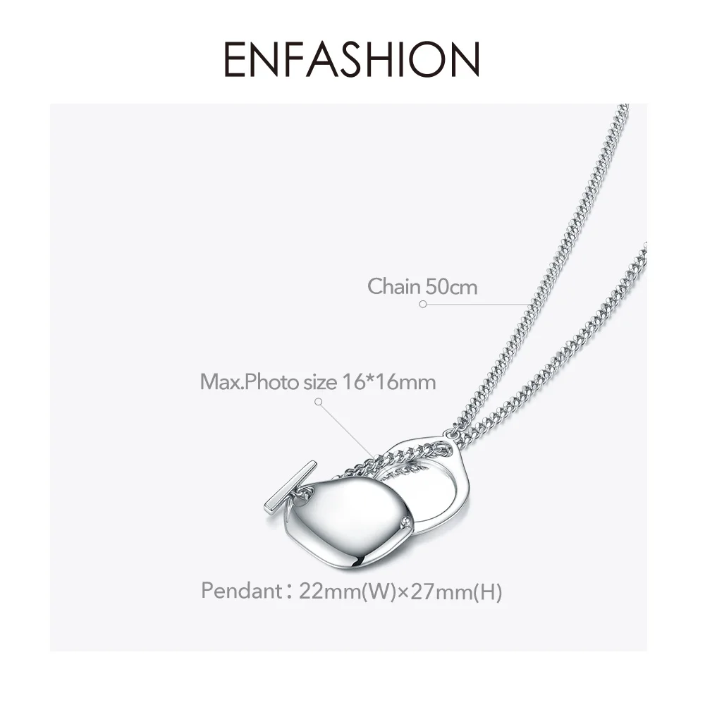 ENFASHION нерегулярный медальон кулон ожерелье женское золотого цвета Femme