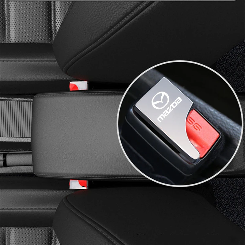 Car Safety Buckle Clip Seat Belt Dustproof Plug Alarm Canceler Stopper For Mazda 2 3 6 Atenza Axela Demio CX-5 Accessories | Автомобили и