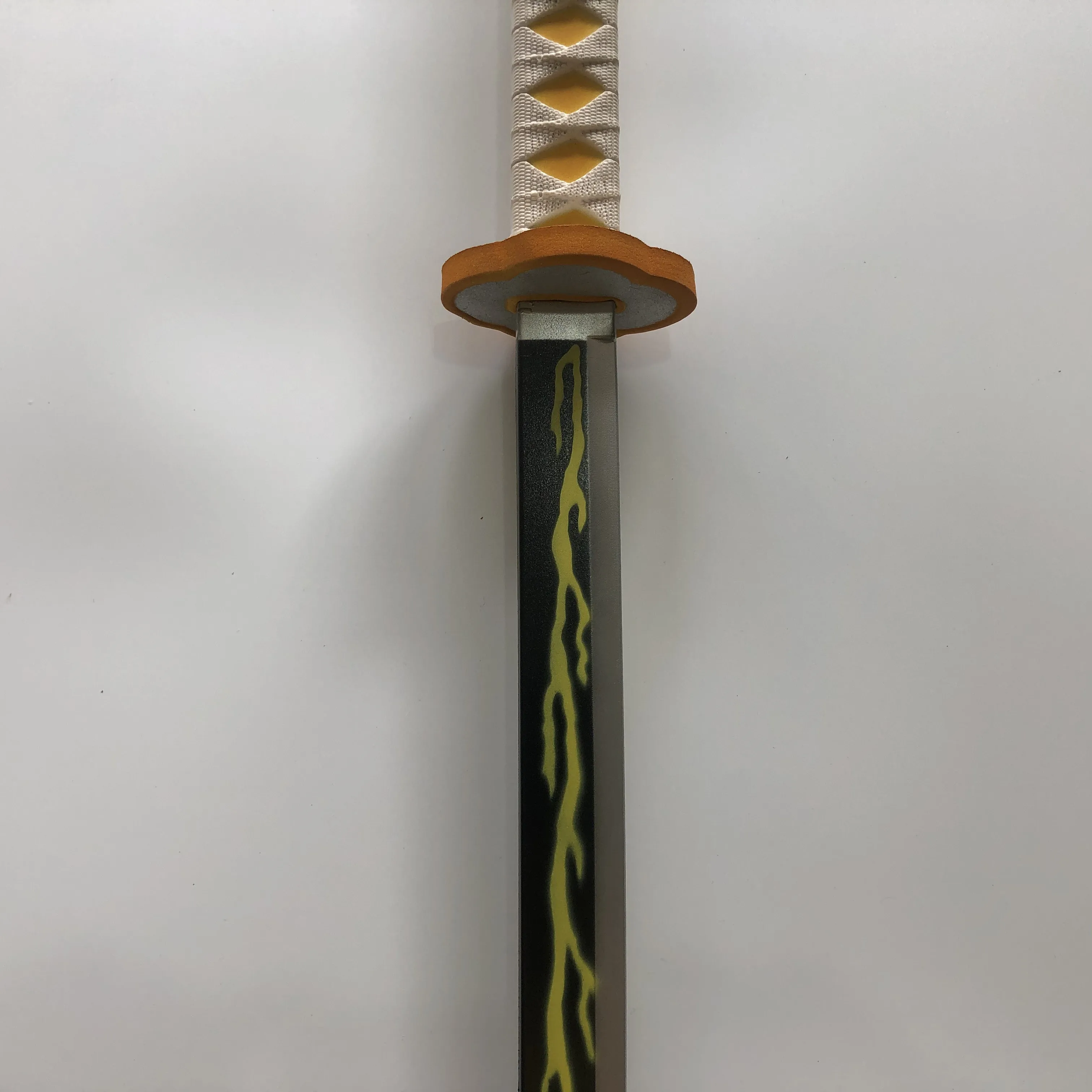 Japan Anime Cosplay Kimetsu no Yaiba Sword Weapon Demon Slayer Agatsuma Zenitsu Ninja Knife PU toy 104cm | Игрушки и хобби