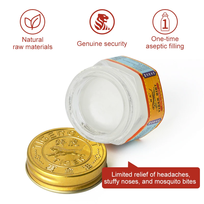 Оригинальный красный/белый тигровый бальзам 1 шт. мазь для мышц спины и шеи