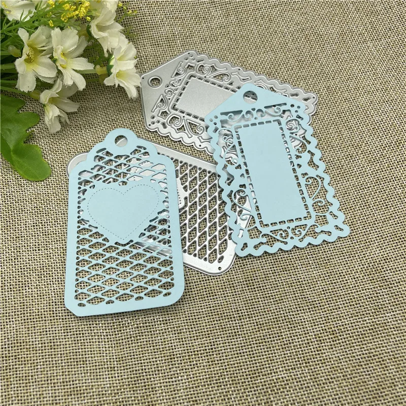 Label set  Metal cutting dies  mold Round hole label tag Scrapbook paper craft knife mould blade punch stencils dies