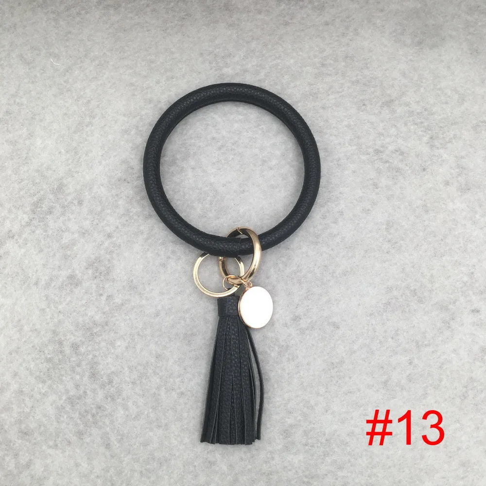 style13 Женский брелок для девочек, браслет, круглая капля, масло, кисточка, кулон, браслет и браслет, брелок, ремешок на запястье, 32 цвета - Цвет: style13