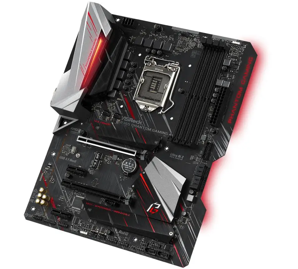 ASRock B365 Phantom Gaming 4 For Intel LGA 1151 Socket SATA3 Ultra M.2 Interface USB 3.1 Type A+C DDR4 ATX Desktop Mainboard | Компьютеры