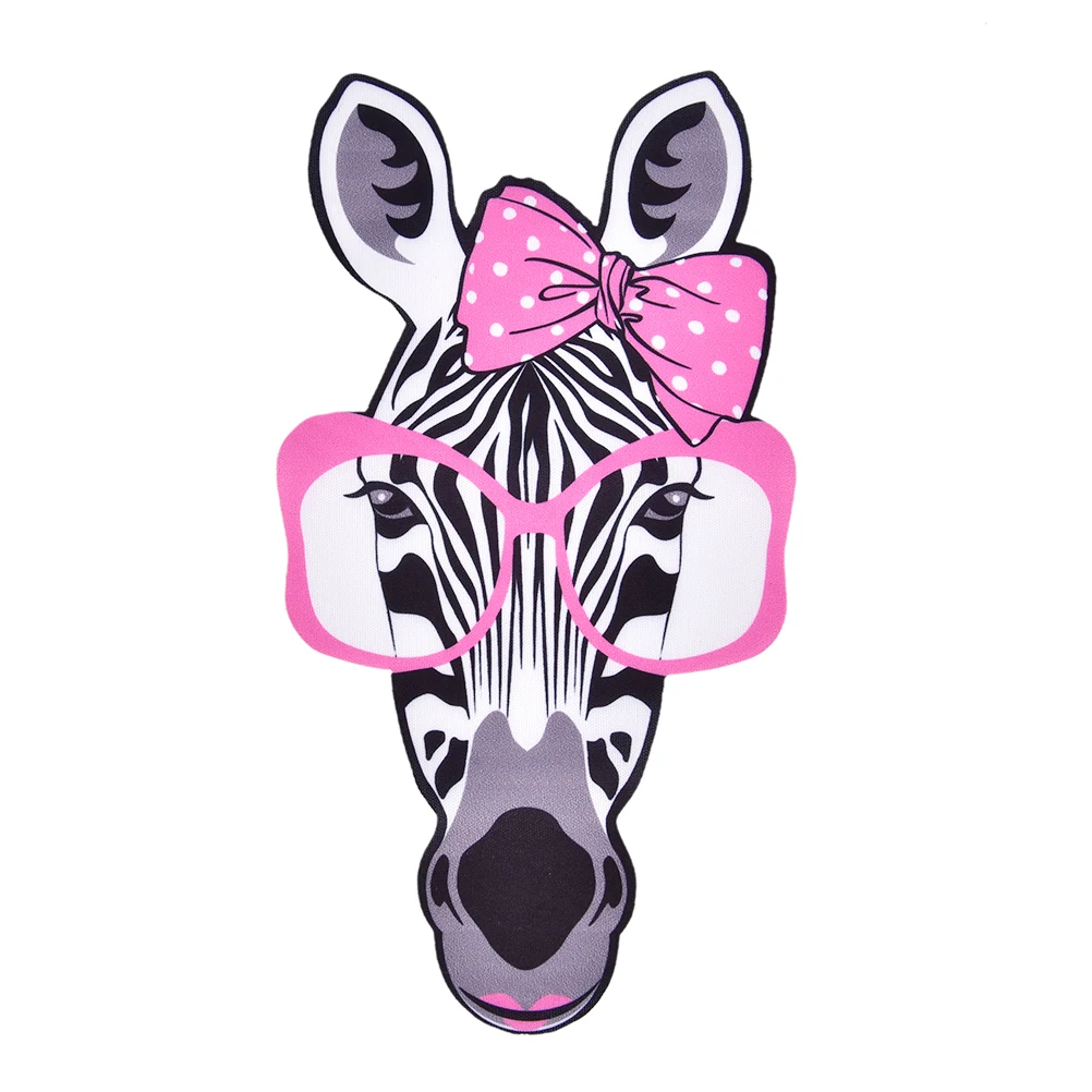 Переводные нашивки с принтом головы зебры для одежды логотипом сделай сам модные