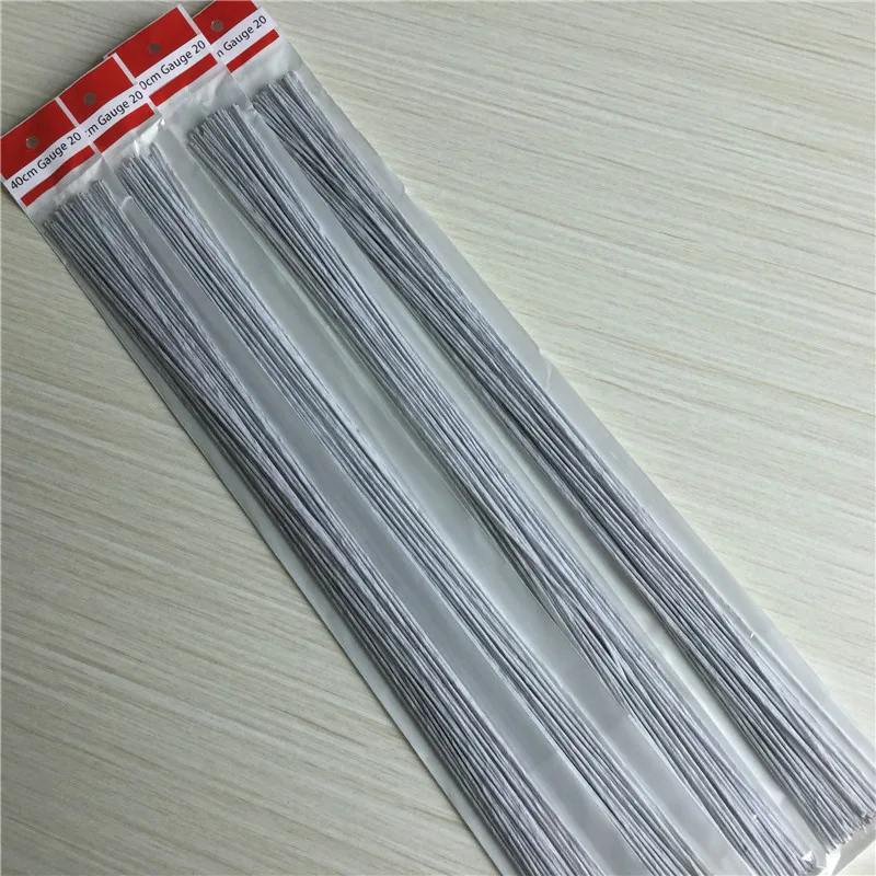 Китайская фабрика 40 см обмотанная бумагой Цветочная проволока для украшения