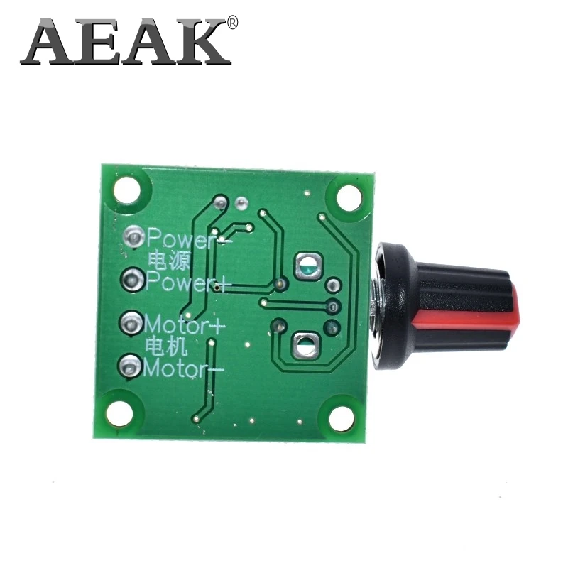 Контроллер скорости двигателя AEAK постоянный ток 1 8 В 3 в 5 6 12 2 А ШИМ контроллер