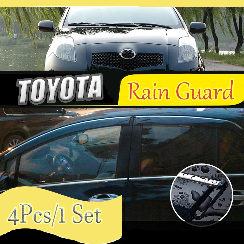 Для TOYOTA Land cruiser/prado/reiz/vios/yaris/vitz/Rain Guard/Guard Smoke Window Rain шторка 4 шт/1 комплект 2003-2013 |