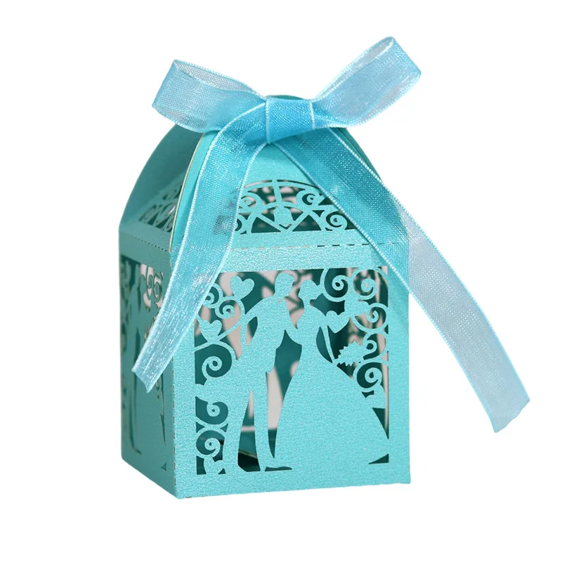 

10 шт. коробка конфет для невесты и жениха милые свадебные подарки упаковочные коробки с лентой на День святого Валентина помолвка искусственное украшение