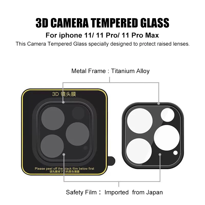 

10pcs 20pcs Tempered Glass For iPhone 11 Glass Camera Lens Screen Protector For iPhone 11 Pro 11Pro Max protective Glass Film