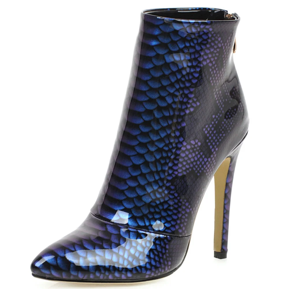 Sarairis High Quality Plus Size 33-46 INS Hot Shoes Woman Boots Female Super High Heels Zip Up Party Boots Women Shoes