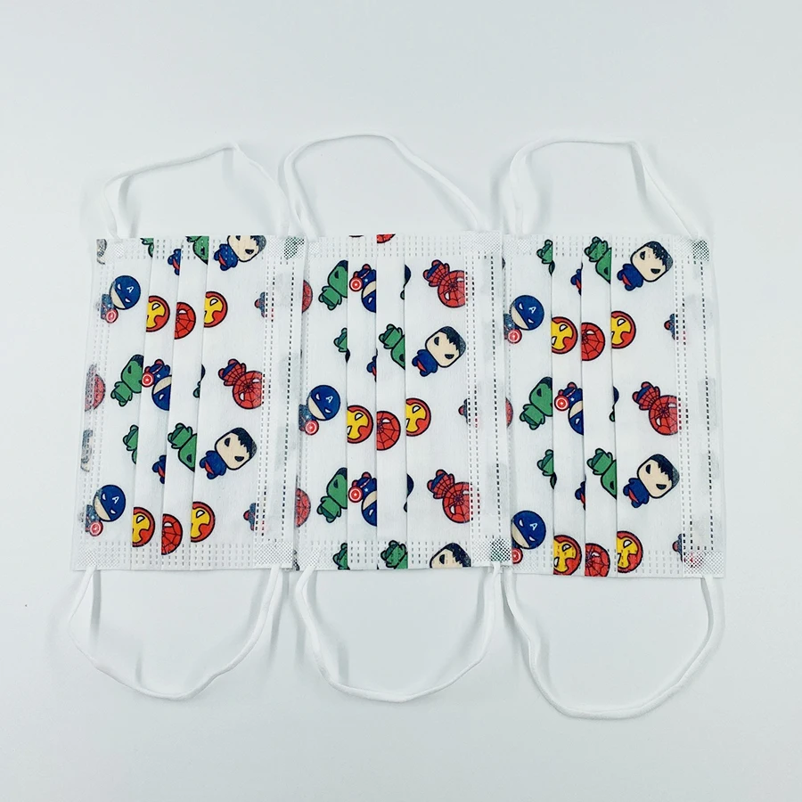 50/10 шт. Disney с героями комиксов Марвел человеком-пауком маска для лица комплект