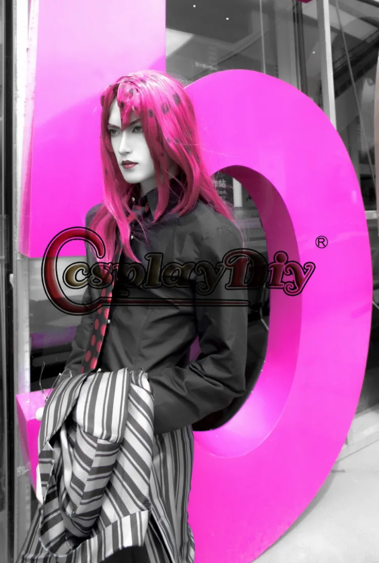 Косплэй diy JoJo невероятное приключение алмаз ломкий Косплэй Diavolo взрослый костюм Для мужчин полный костюм изготовленный на заказ костюм для Хэллоуина
