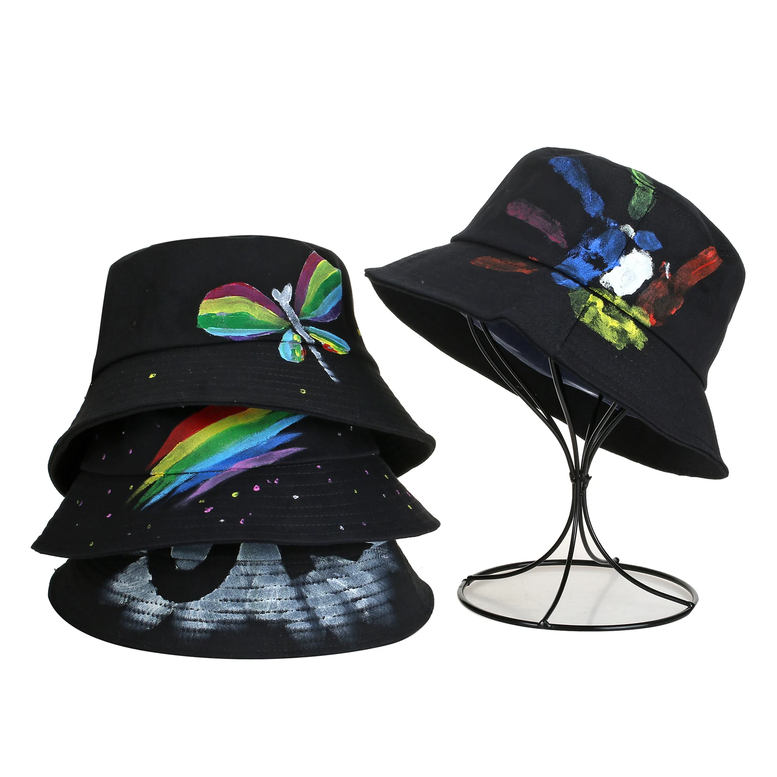 

Bucket Hat Letter Pattern Men Women Casual Wild Summer Cotton Bob Basin Hats Foldable Fishing Caps Sun Flat Caps Fisherman Hats