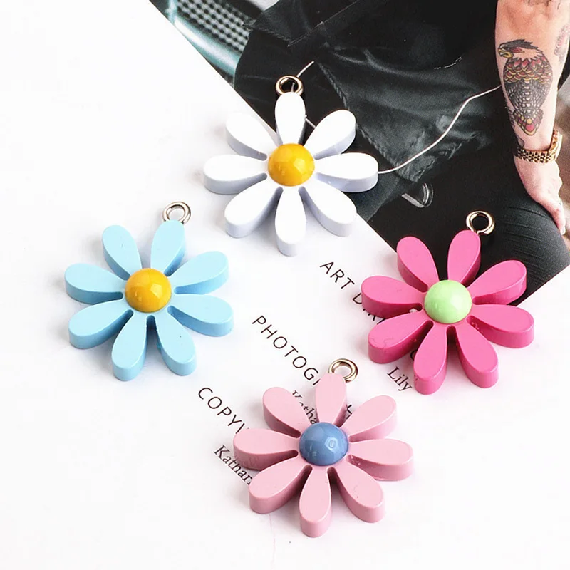 6 шт. Diy ювелирные изделия ручной работы аксессуары из смолы простые свежие цветы