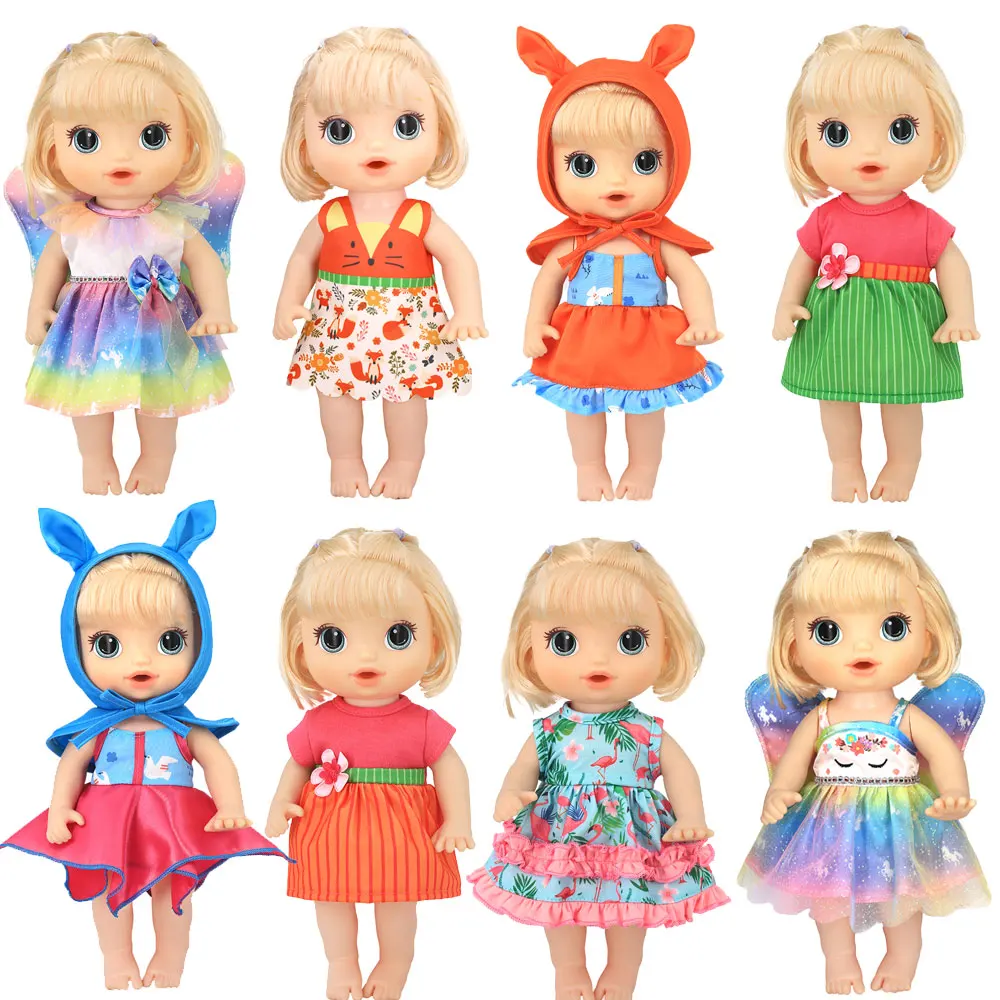 2021 NEW Doll clothes Fashion dresses for 12 Inch 30CM  baby alive Toys Crawling Doll accessories.
