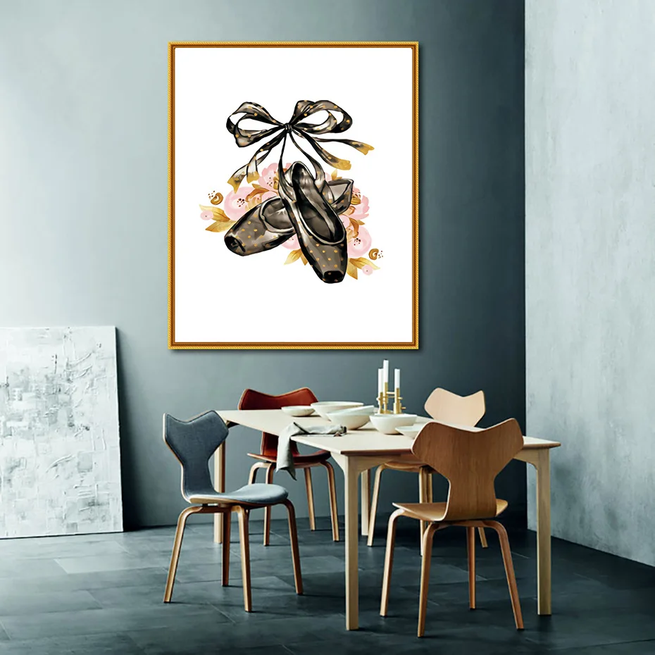 Dance Painting Studio Classroom Training Center Decoration Dancing Ballet Art Room | Дом и сад