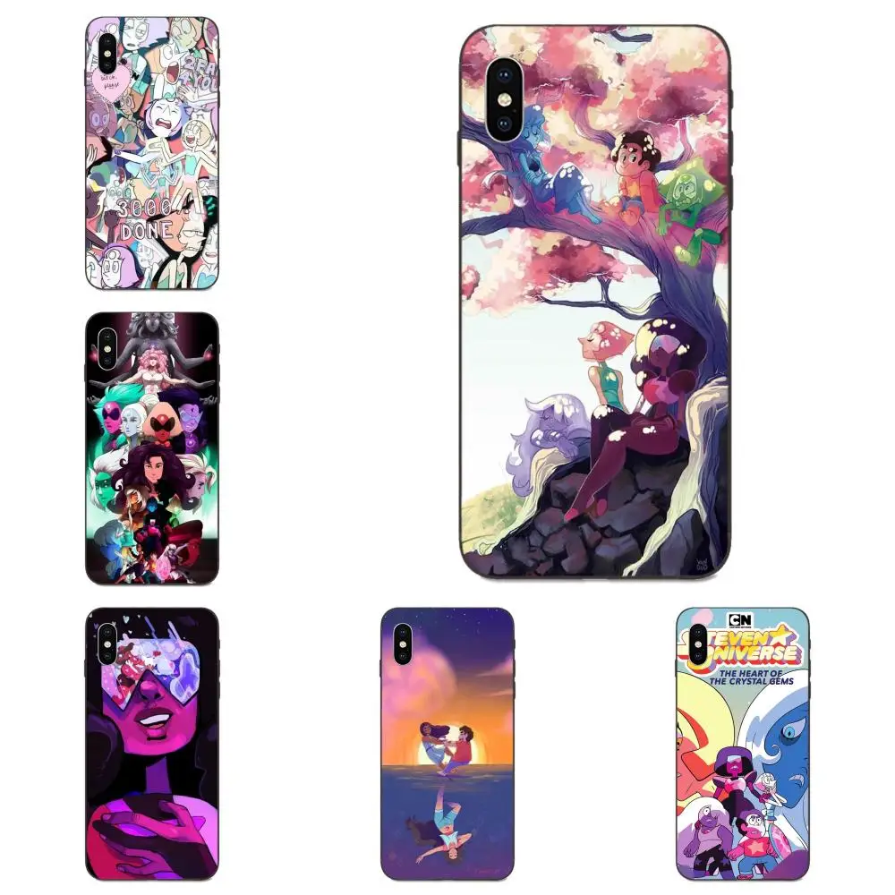 Чехол для телефона Apple iPhone 4 5 6 6S 7 8 11 Plus X XS Max XR Pro Steven Universe с кристаллами | Мобильные
