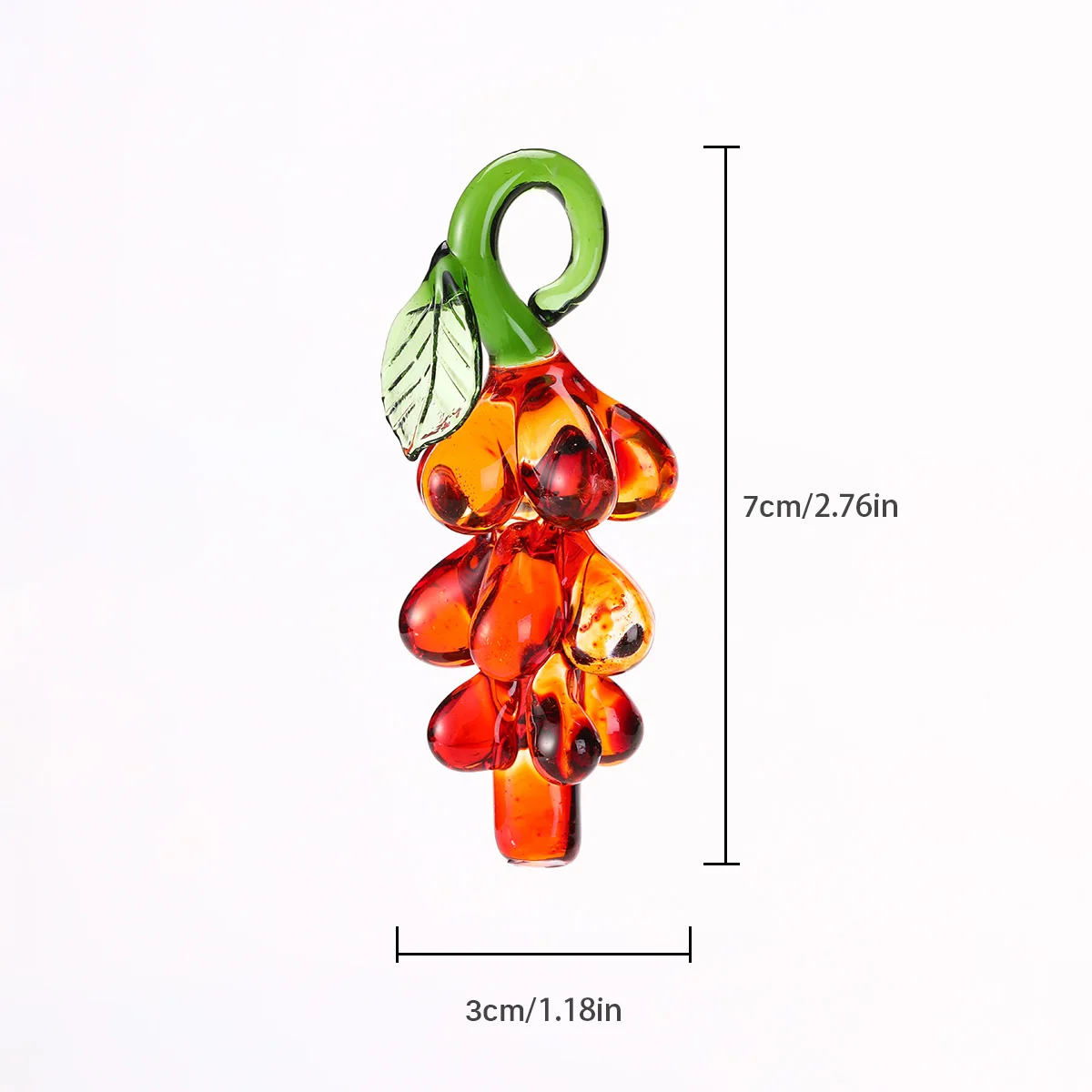 30mm Purple Natural Crystal Glass Grape Tree Pendant  DIY Family Home Ornaments Decoration Party Wedding Gift Accessories