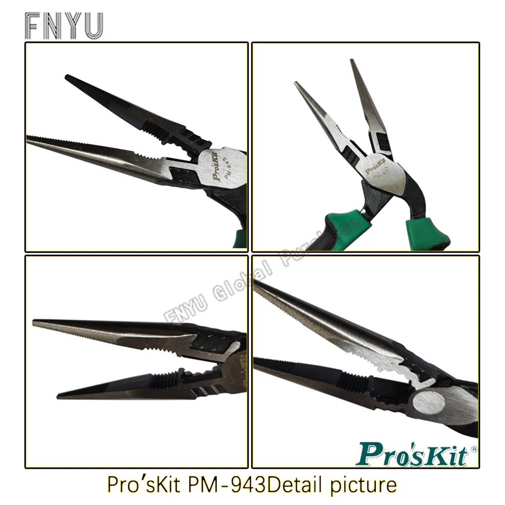 Pro'sKit плоскогубцы для носа изогнутые с наконечником на 8 градусов ''