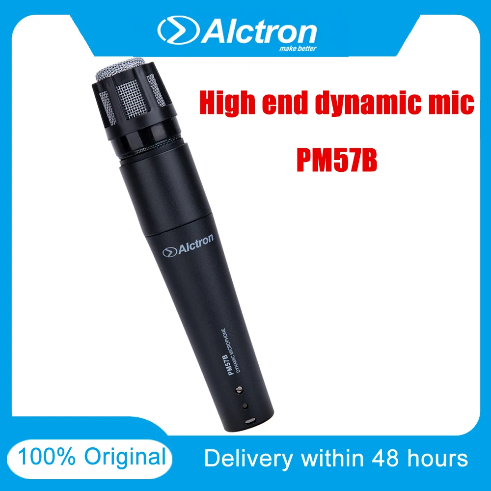 

Акустический микрофон Alctron PM57B, Гиперкардиоидный музыкальный инструмент, микрофон для профессиональной студийной записи, для выступлений и...