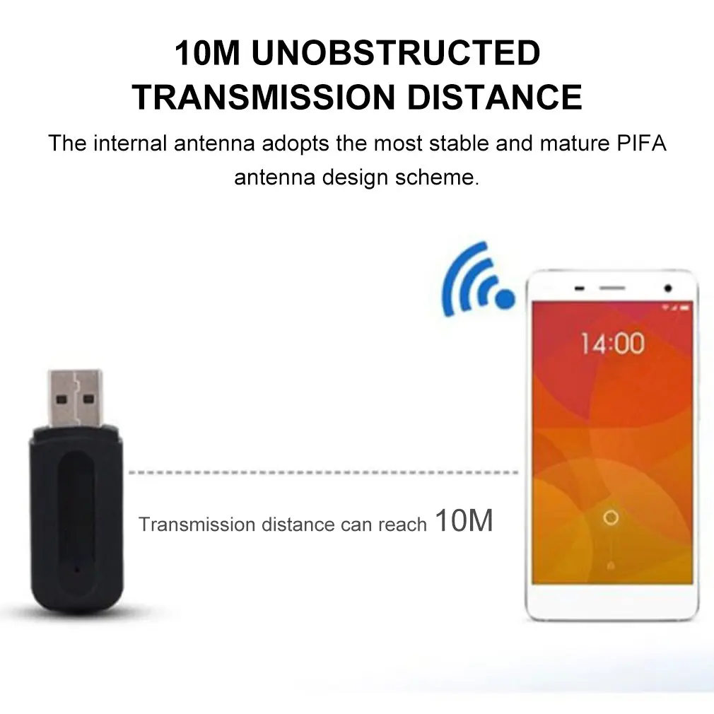 3 5mm jack usb bluetooth compatible aux wireless car audio receiver a2dp music receiver adapter for androidios mobile phone free global shipping