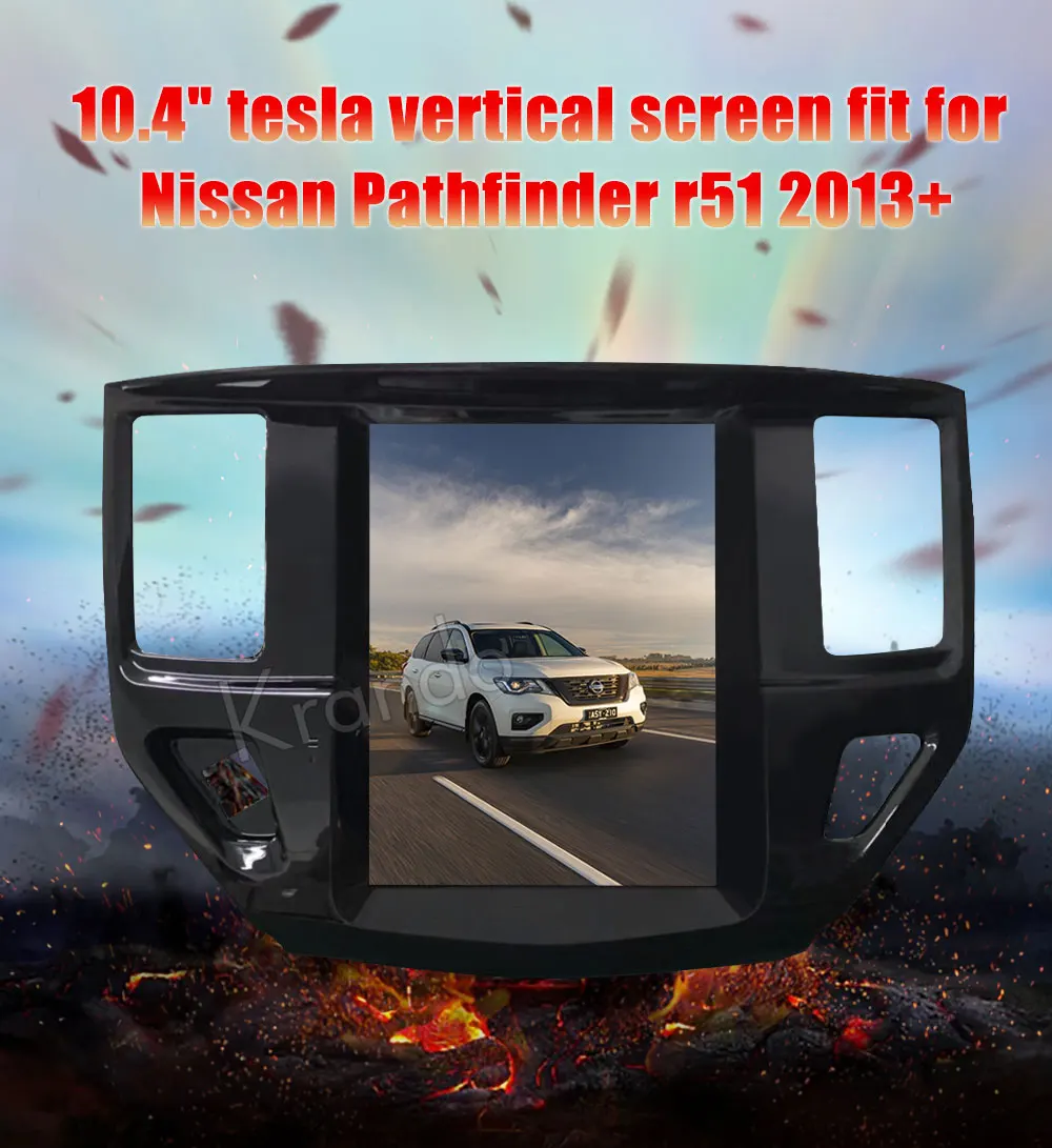 Krando Android 7,1 10," для Nissan Pathfinder tesla вертикальный экран Автомобильный Радио gps Мультимедийная система для Nissan Pathfinder