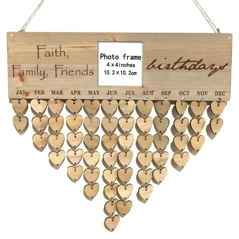 DIY кулон с календарем рамка для фотографий резная доска сообщений новый год