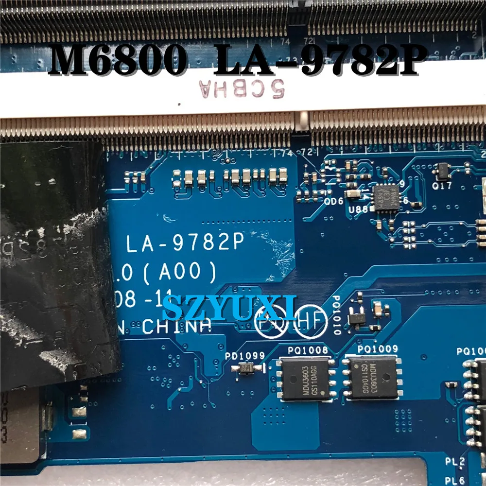 Материнская плата для ноутбука Dell M6800 кабель EDP PGA947 VAR10 LA-9782P 98VVR материнская 100%