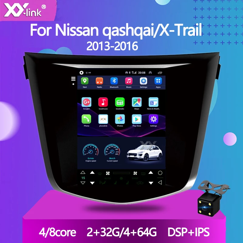 

9.7" Tesla Style Android 10.0 Car Stereo Gps 4g for Nissan QashQai X-Trail 2012-2018 AutoradioGps Navigation Aduio Multimedia