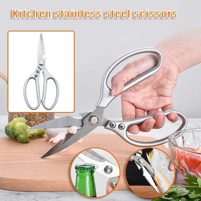 

Kitchen Shears Multi Function Stainless Steel Kitchen Scissors Heavy Duty for Chicken Meat Fish