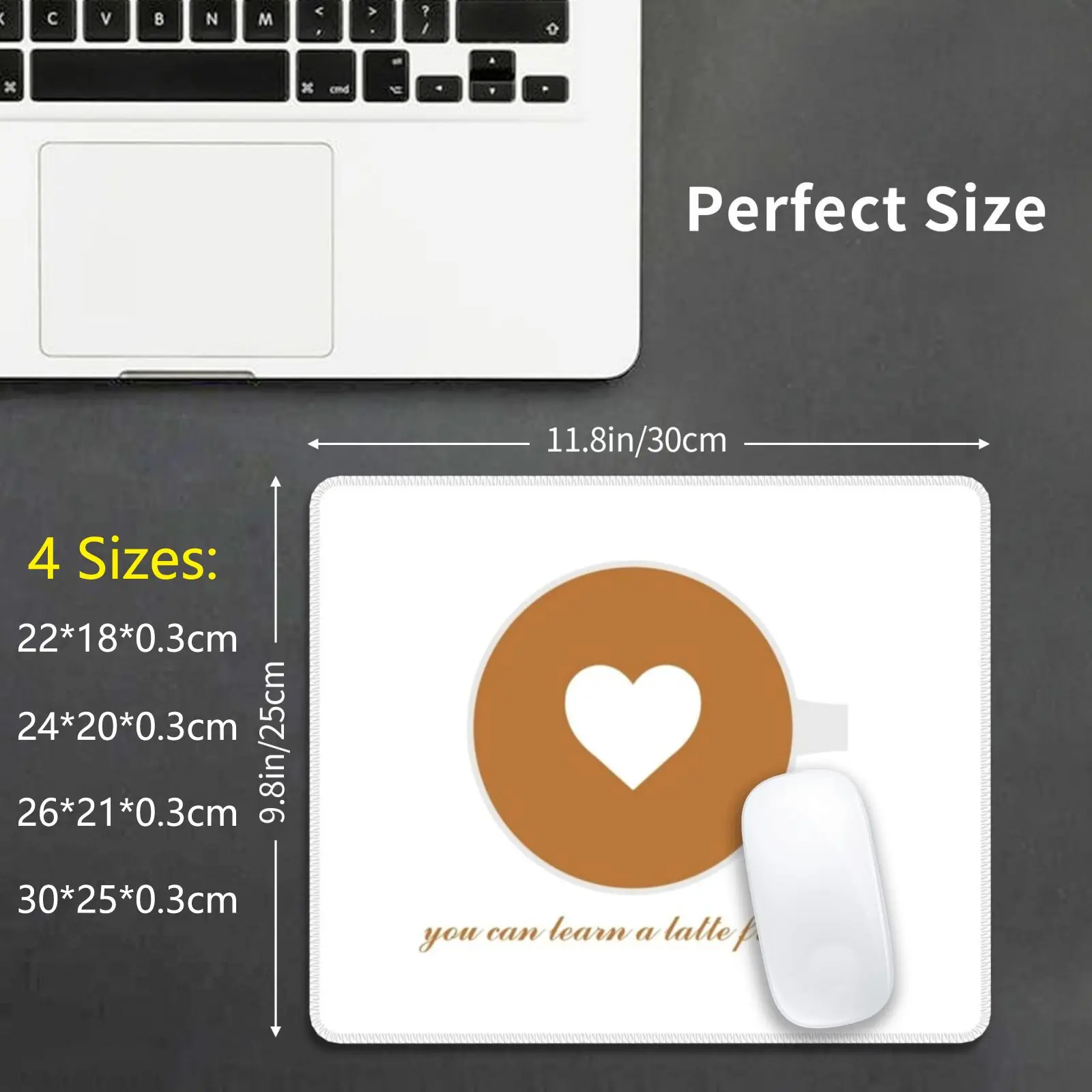 

Латте любовь Мышь Pad Чехлы-накладки для латте Кофе любовь узнать искусство латте сердце Кофе искусства