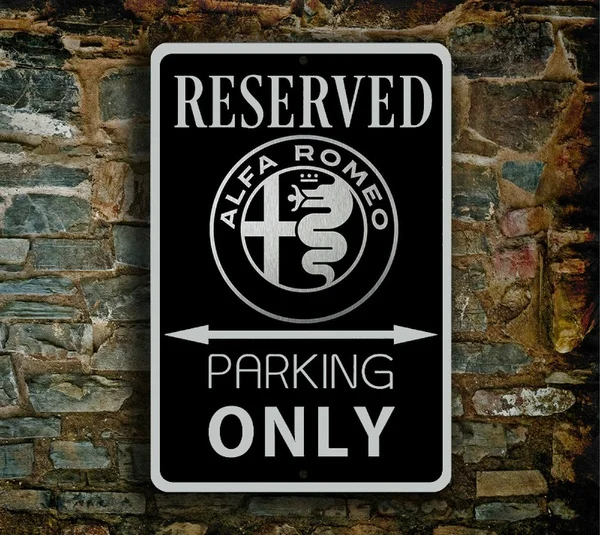

Винтажный металлический плакат Alfa Romeo в стиле ретро