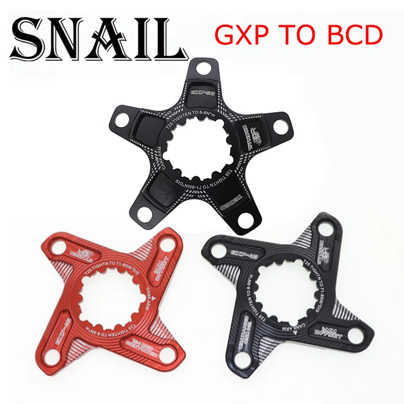 Улитка MTB велосипед цепное кольцо адаптер паук конвертер для Sram GXP X9 XX1 X0 X01 к одной Speed110 Bcd 104bcd узкий широкий